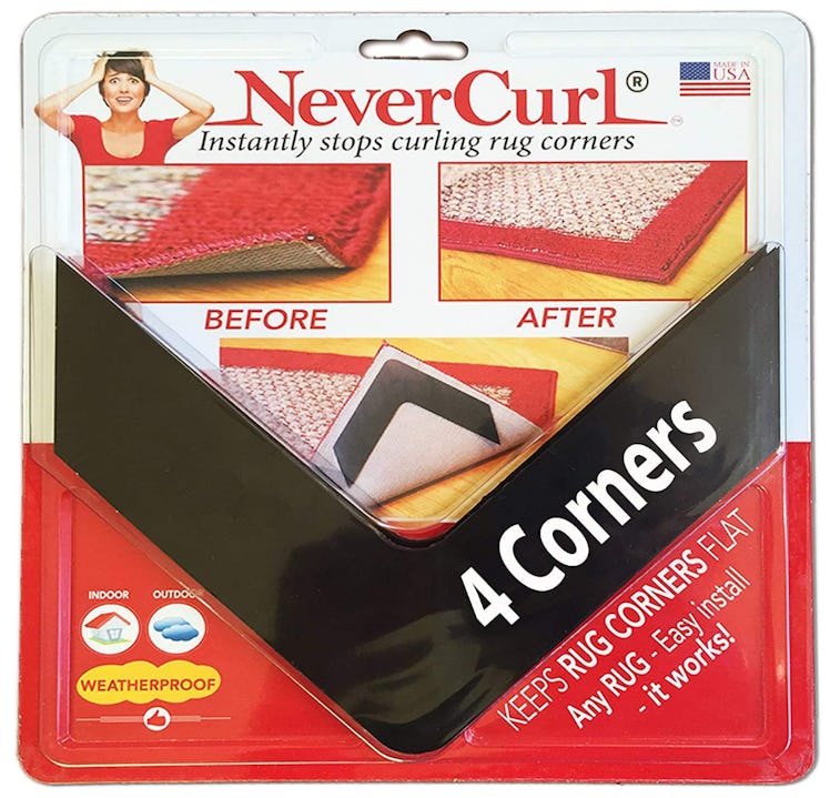 iPrimio NeverCurl Rug Corner Gripper (4-Pack)