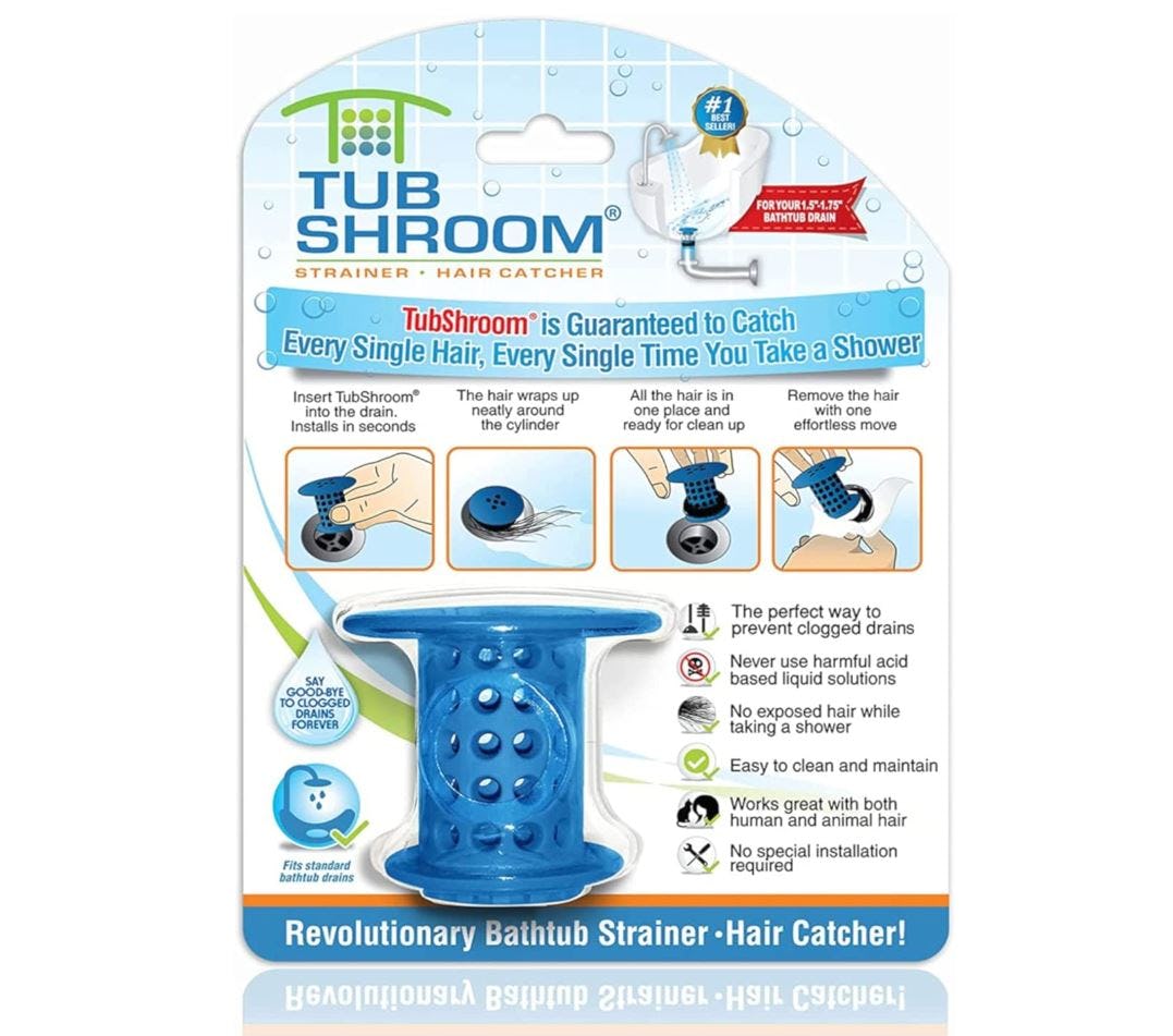 TubShroom Revolutionary Tub Drain Protector