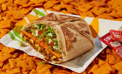 Taco Bell's Big Cheez-It Tostada and Crunchwrap test is literally huge.