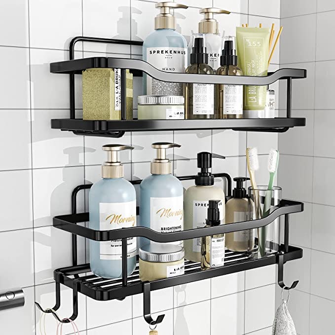 adhesive shower caddy