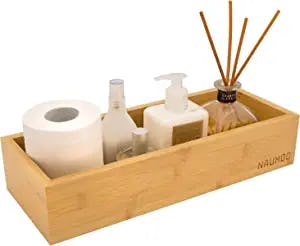 bamboo toilet tray