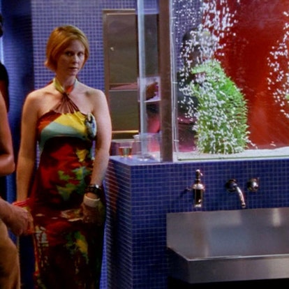One example of Miranda Hobbes' best outfits: This going out dress.