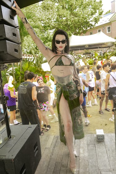 Scenes From NYC Pride Weekend 2022: A Celebration of Solidarity 12 Violet Chachki wearing sunglasses at a pride celebration