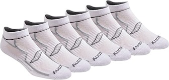 Saucony Bolt Performance Comfort Fit No-Show Socks (6 Pairs)