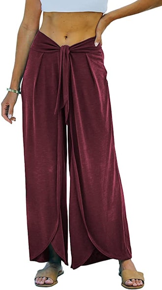 Waitfairy Split Wide Leg Pants