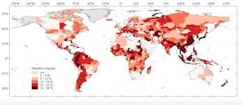 Figure showing flood risk by region