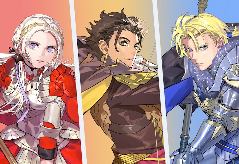 Cover art of the characters from Fire Emblem Three Hopes 