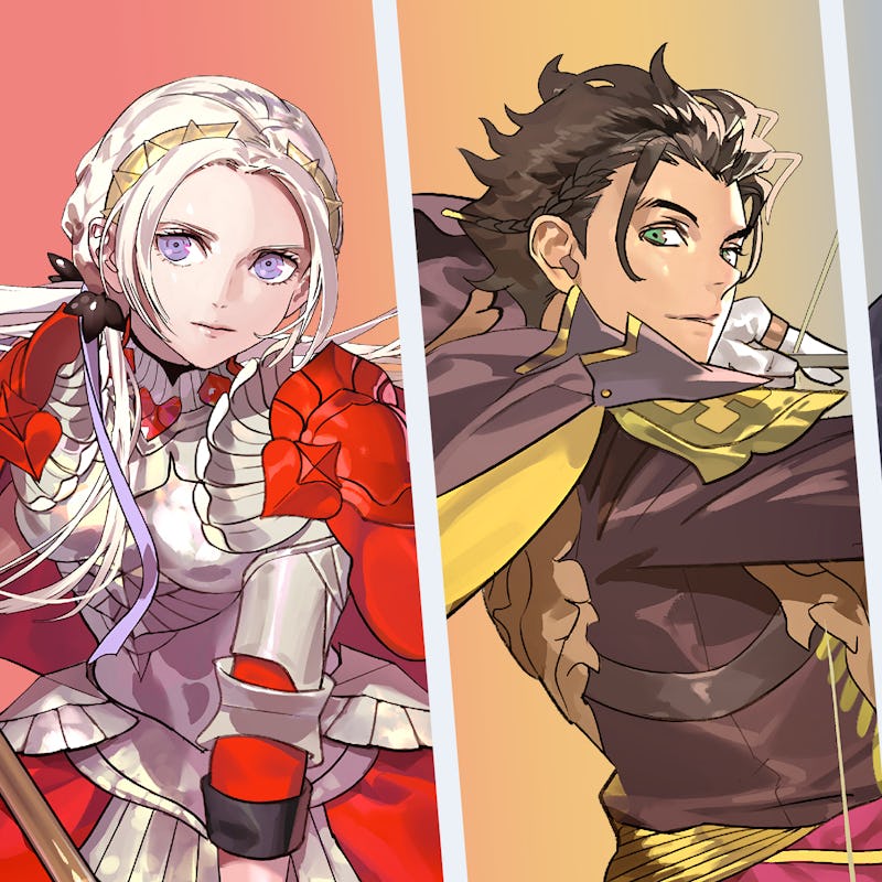 Cover art of the characters from Fire Emblem Three Hopes