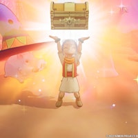 screenshot of Mia in Dragon Quest Treasures Switch game