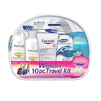 women's ten piece toiletry travel kit