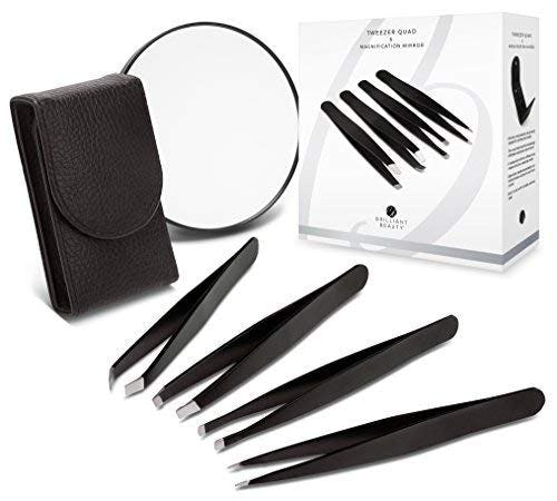 Brilliant Beauty Professional Tweezer Set (4-Pieces)