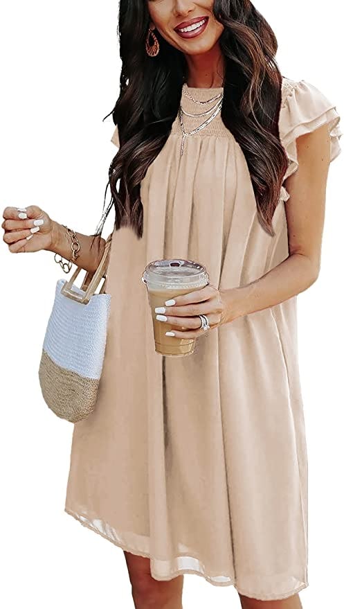 KIRUNDO Pleated Chiffon Dress