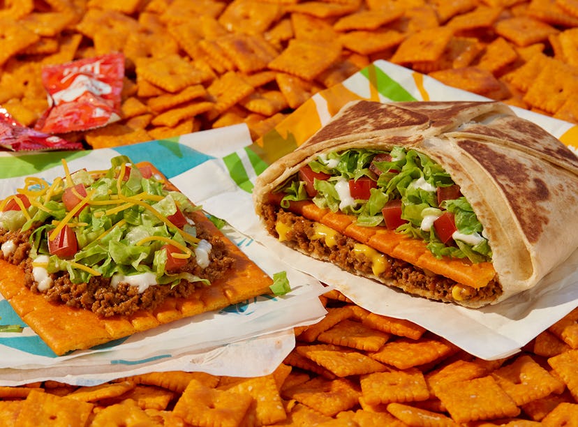 Taco Bell's Big Cheez-It Tostada and Crunchwrap test is literally huge.