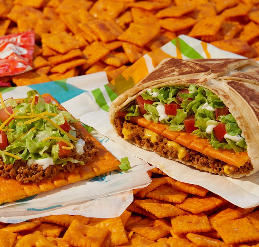 Taco Bell's Big Cheez-It Tostada and Crunchwrap test is literally huge.
