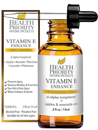 Health Priority Natural Products Organic Vitamin E Oil for Skin