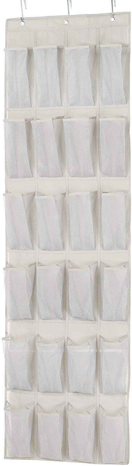 24-pocket over the door shoe organizer