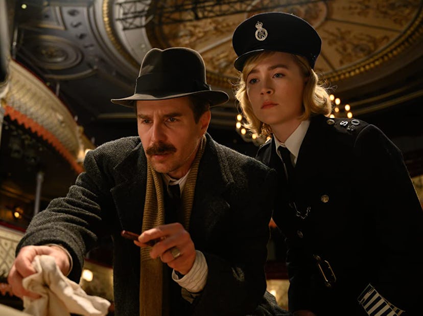 Sam Rockwell and Saoirse Ronan as detectives in 'See How They Run'