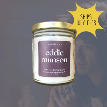 'Stranger Things' merch for Season 4 includes this Eddie Munson candle. 