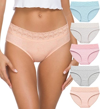 Weallure Cotton Hipster Panties (5-Pack)
