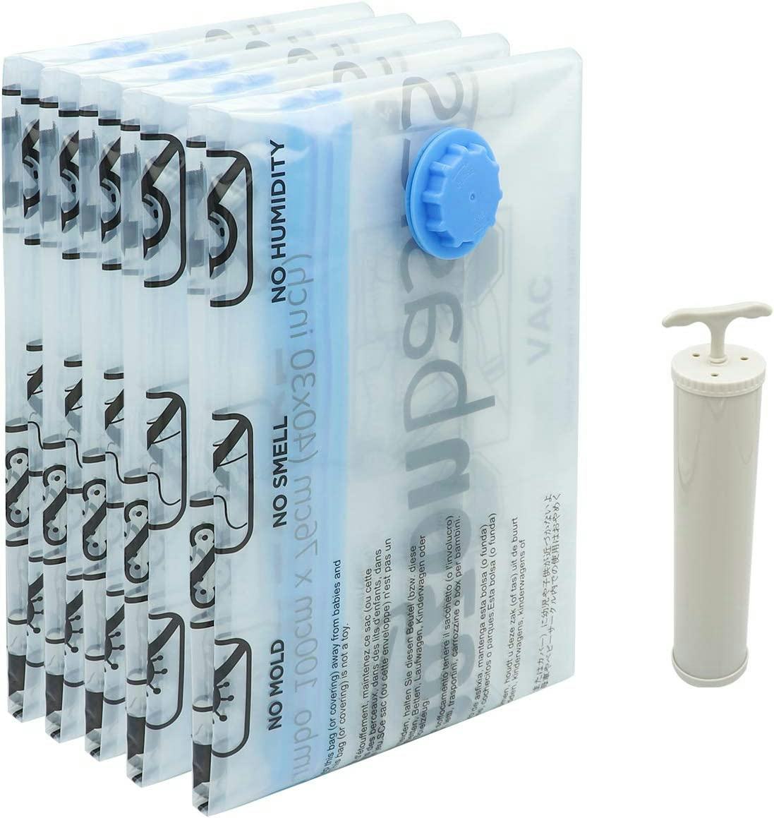 5-pack of vacuum compression bags from amazon