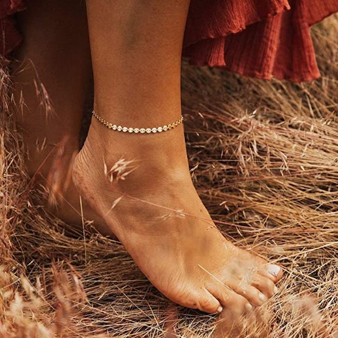 Mevecco 14-Karat Gold Anklet