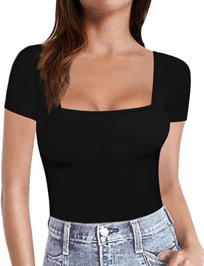 MANGOPOP Square Neck Top