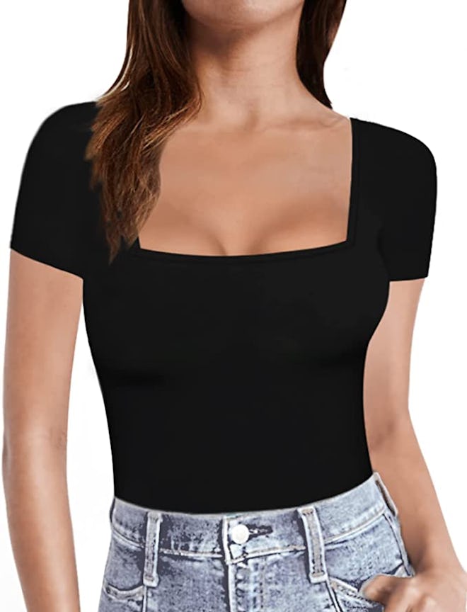 MANGOPOP Square Neck Top