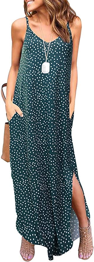 HUSKARY Sleeveless Maxi Dress