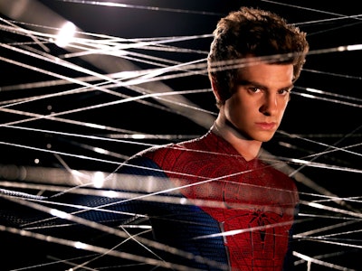 Andrew Garfield as Spider-Man in the Spider-Man movie 