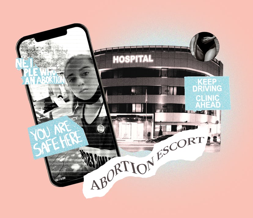 Abortion clinic escort volunteers talk to Bustle about using TikTok as part of their activism.