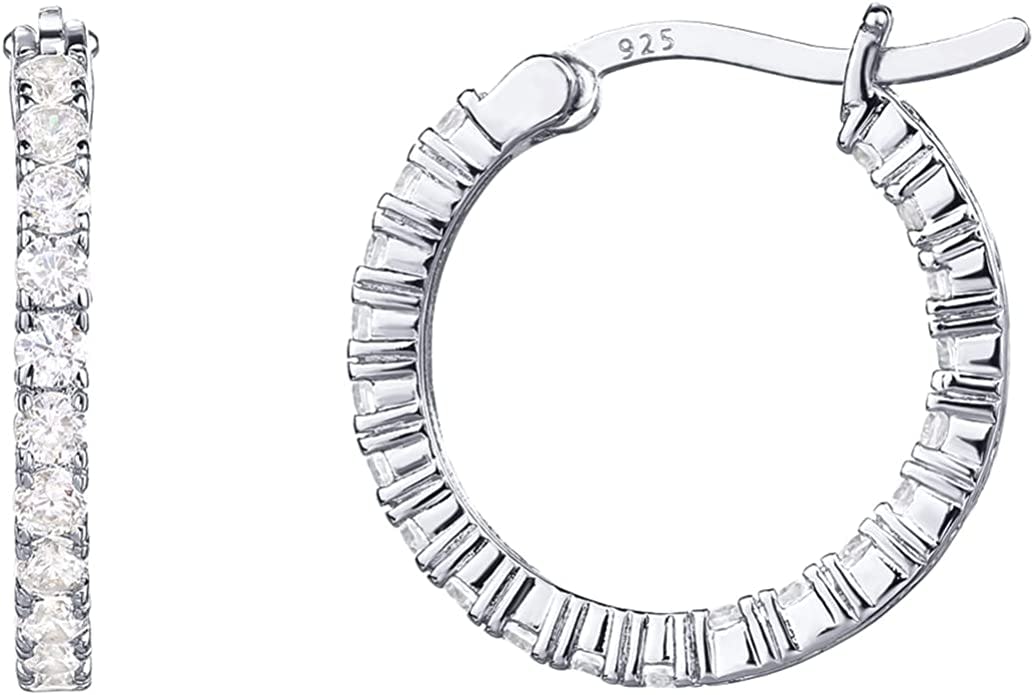 PAVOI Cubic Zirconia Hoop Earrings