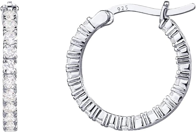 PAVOI Cubic Zirconia Hoop Earrings