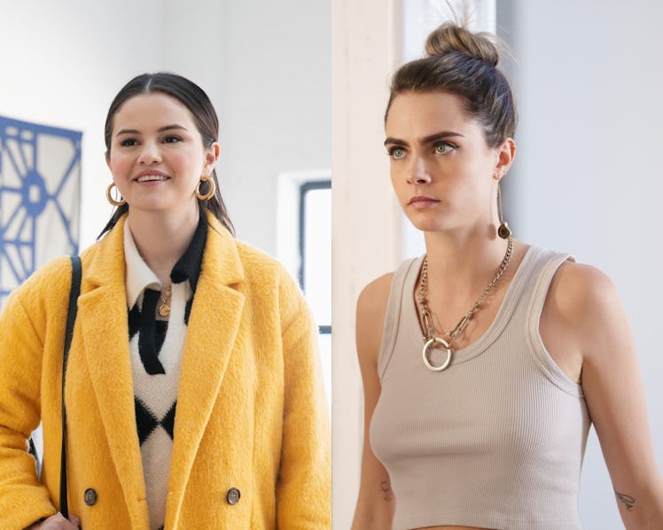 Cara Delevingne said kissing Selena Gomez in 'Only Murders In The Building' was "hysterical."