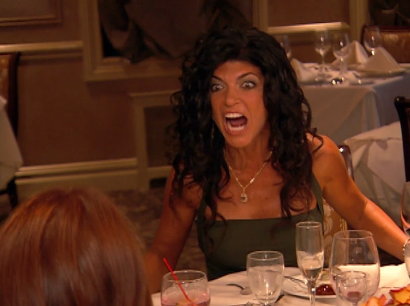 The table flip is one of Andy Cohen's favorite 'Real Housewives' moments. Screenshot via Peacock