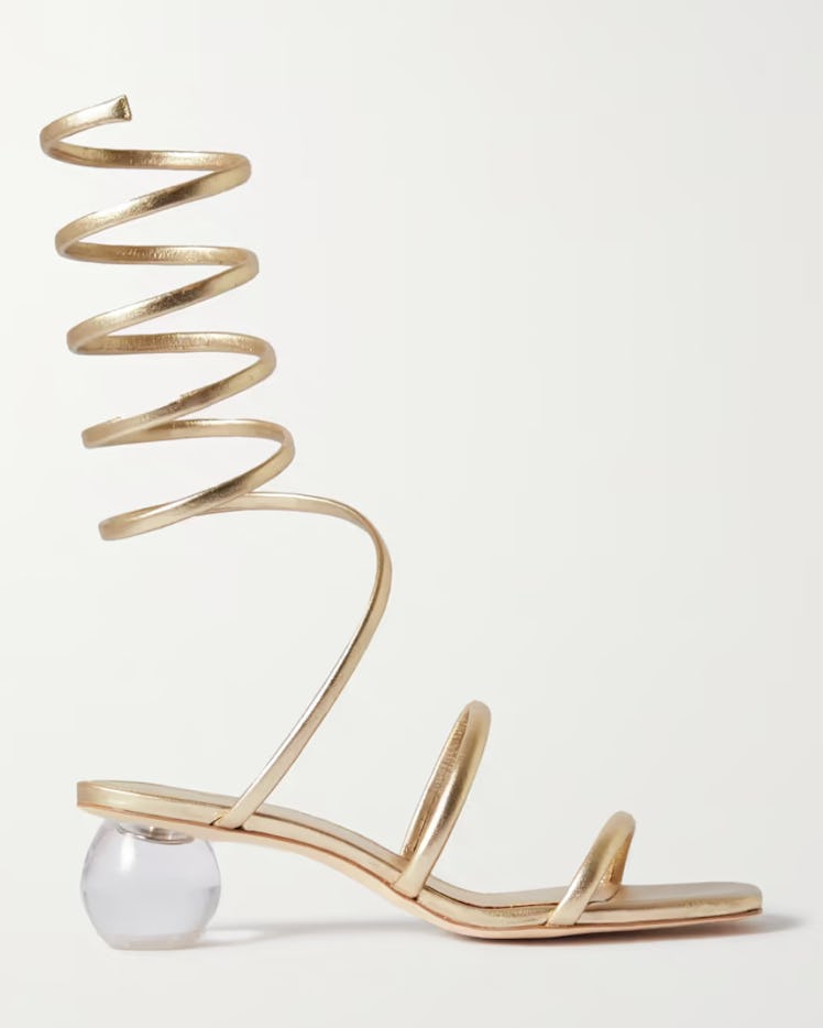 Freya Metallic Leather Sandals