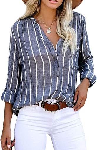 Astylish Button Down Blouse