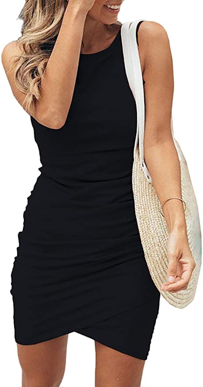 BTFBM Ruched Bodycon Dress