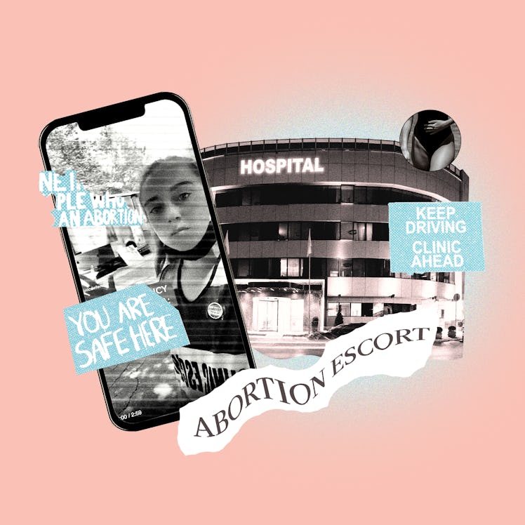 Abortion clinic escort volunteers talk to Bustle about using TikTok as part of their activism.
