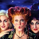 Hocus Pocus movie poster with Sarah Jessica Parker, Bette Midler, and Kathy Najimy