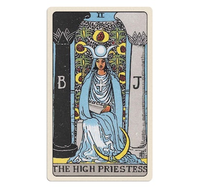 The high priestess in Rider-Waite Tarot