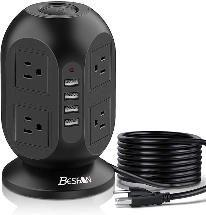 BESFAN USB Power Strip Tower