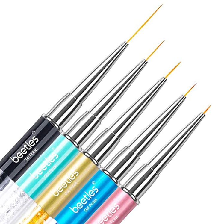 Beetles Nail Art Liner Brushes (Set of 5) make doing your nails at home so easy