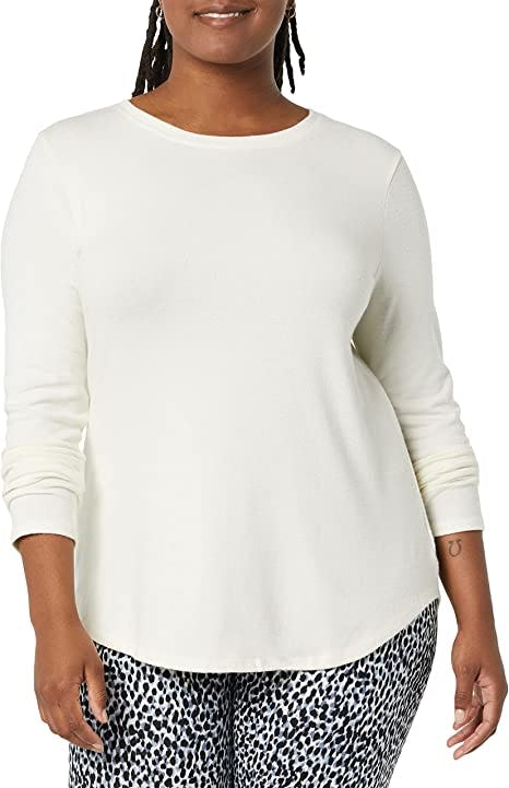 Daily Ritual Cozy Knit Crew-Neck Shirt