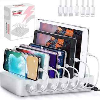 Poweroni USB Charging Station for Multiple Devices