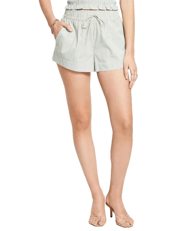 Cotton Striped Shorts