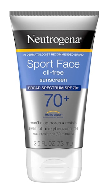 Neutrogena Sport Face Oil-Free Sunscreen (2.5 Oz.) Best Sunscreen For Bald Heads