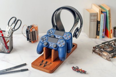 A UrartDesign Custom Headphone Stand is a great Father's Day gift for sons.