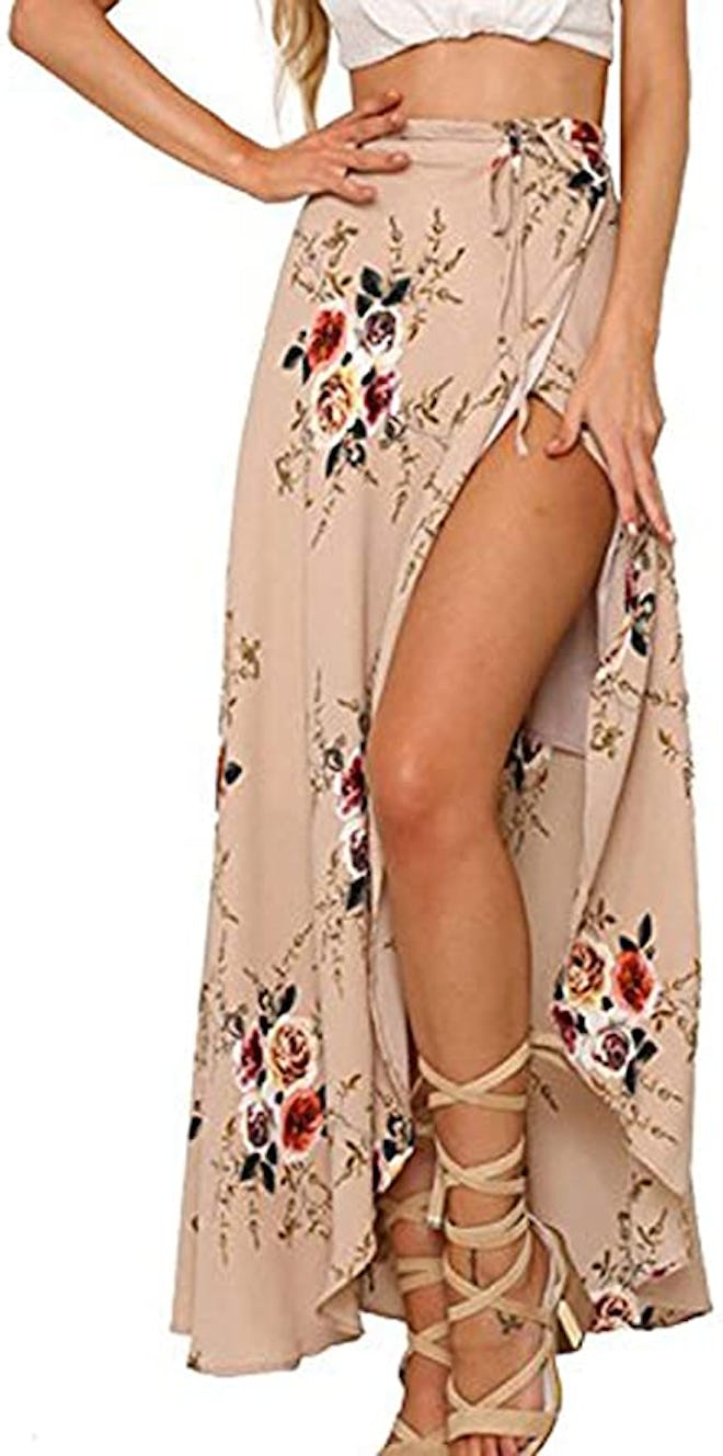 Yonala Tie-Waist Maxi Skirt