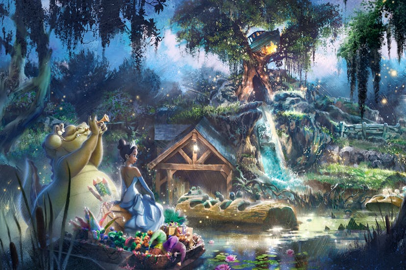 Artist rendition of what the new Princess and the Frog attraction will look like at Disney World