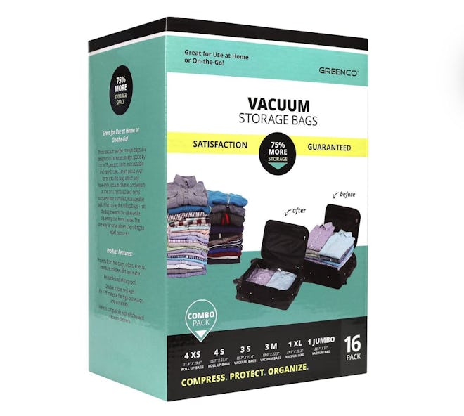 Greenco Space Saver Vacuum Seal Storage Bags (16-Pack)